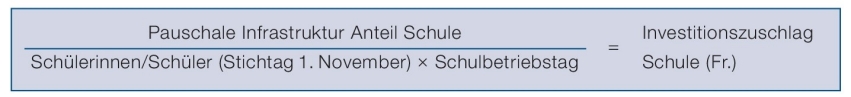 Investitionszuschlag Schule