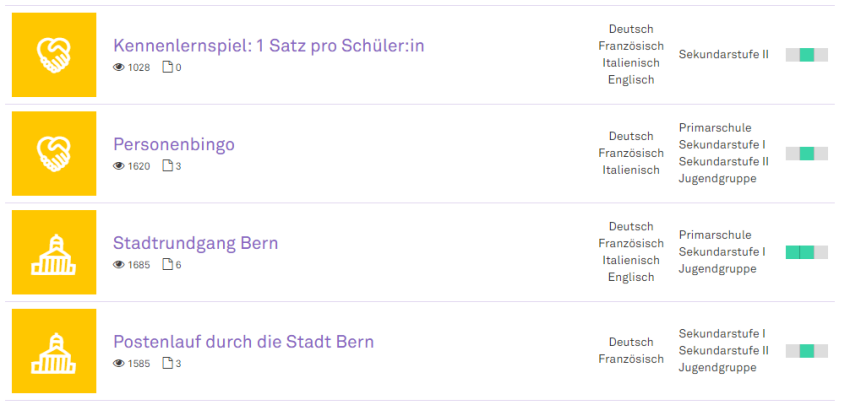 Dekaratives Bild Austauschwoche