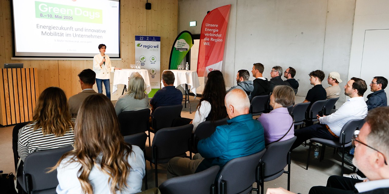 An den alljährlichen Green Days zeigen Unternehmen, Organisationen und Gemeinden der interessierten Bevölkerung, wie sie mit konkreten Lösungen zur Energie- und Mobilitätszukunft des Kantons St.Gallen beitragen können.