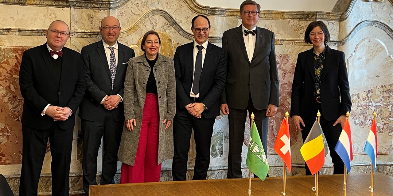 Besuch der Botschafterin der Niederlande und der Botschafter von Belgien und Luxemburg.