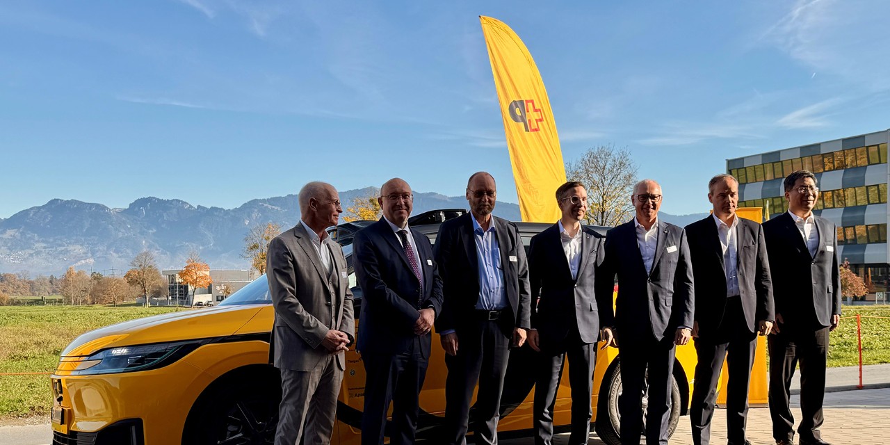 Medienevent in Altstätten anlässlich der Lancierung von «AmiGo», einem zukunftsweisenden Angebot mit automatisierten Fahrzeugen.