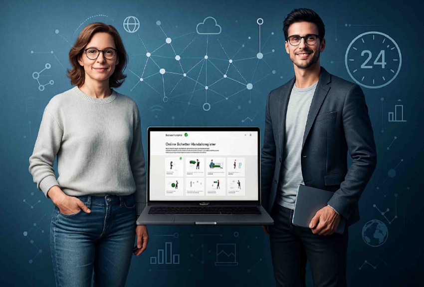 Digitale Anmeldungen und Bestellungen beim Handelsregister &ndash; ein Mehrwert f&uuml;r Kundinnen, Kunden und Mitarbeitende. (Werbebild: AfHN)